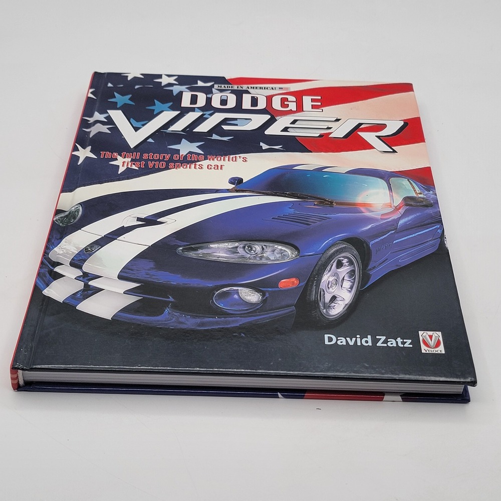 David Zatz Dodge Viper Hardcover First Edition V10 Sports Car History Good